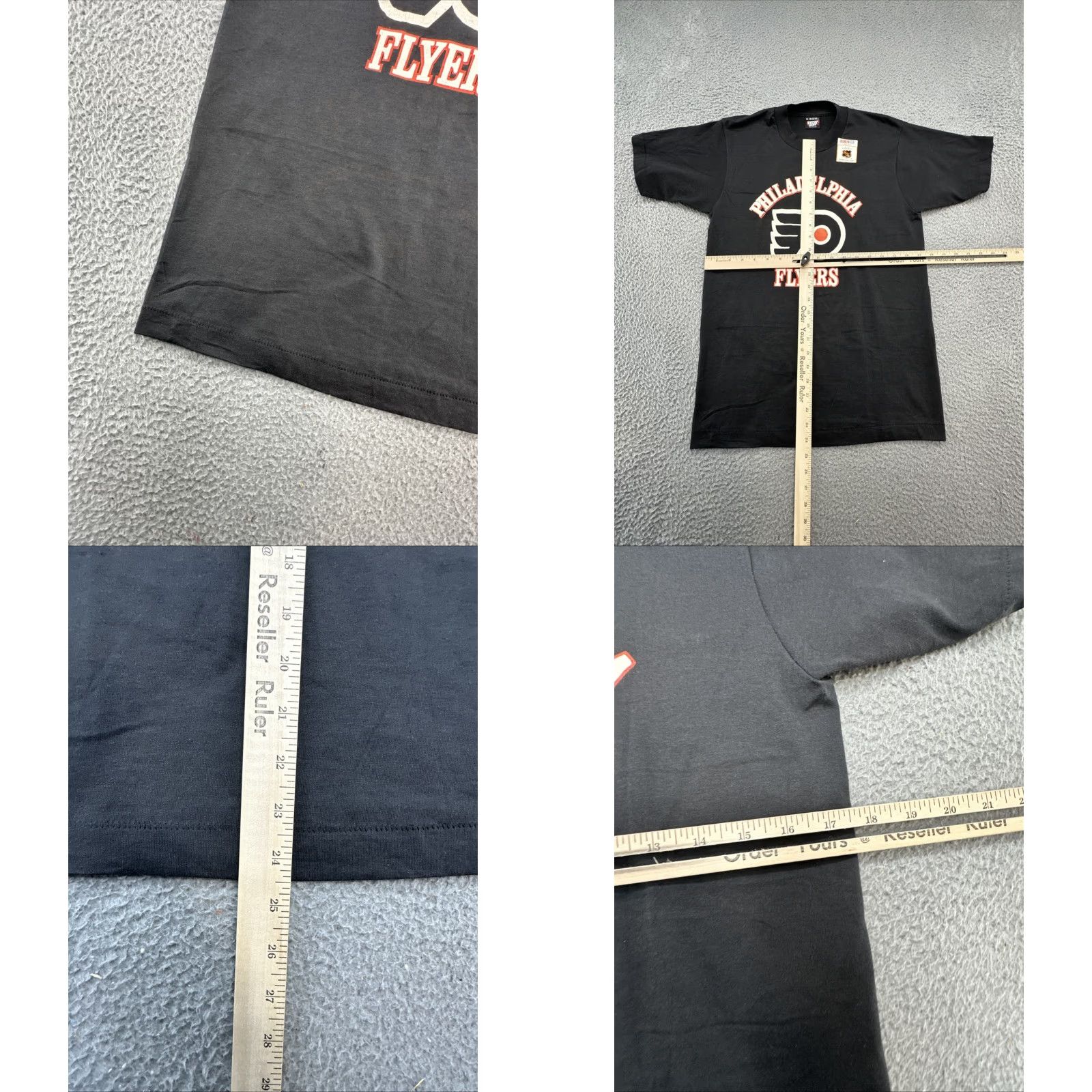 Vintage VINTAGE Flyers NHL Hockey T-SHIRT Mens 1980s Black 34/Medium Screen Stars Graphic Tee Shirt Size M Size US M / EU 48-50 / 2 - 8 Thumbnail