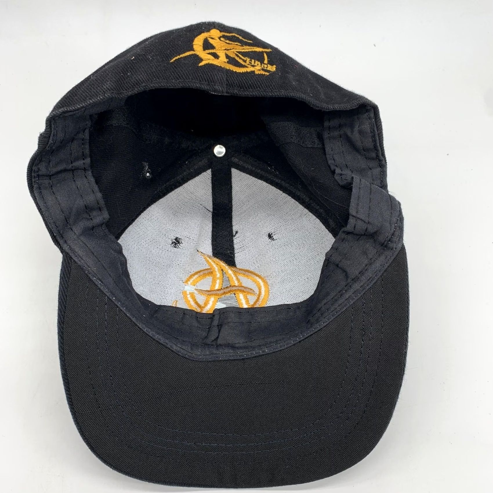 Mitchell & Ness Mitchell & Ness Hat Mens Black Twill Adjustable Cap Baseball Cap Size ONE SIZE - 4 Thumbnail