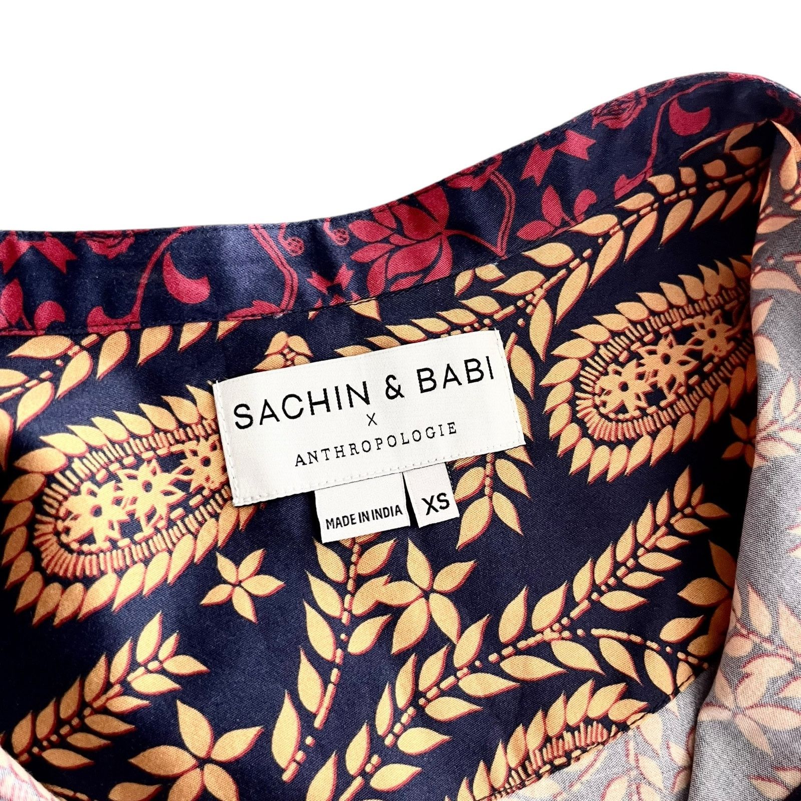Sachin & Babi Sachin & Babi Celestine Paisley Print Tunic Shift Dress Size XS / US 0-2 / IT 36-38 - 9 Thumbnail