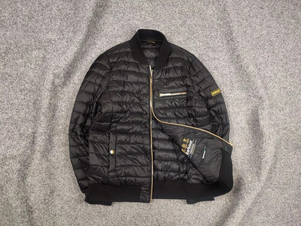 Barbour International Womens Gauge Quilted Bomber Jacket