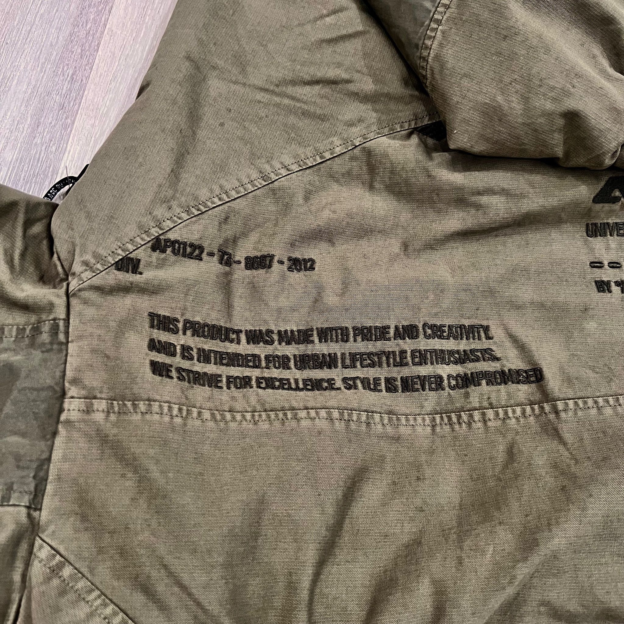 Aape Aape by A Bathing Ape Khaki Bomber Jacket - Quilted Lining Size US L / EU 52-54 / 3 - 7 Thumbnail