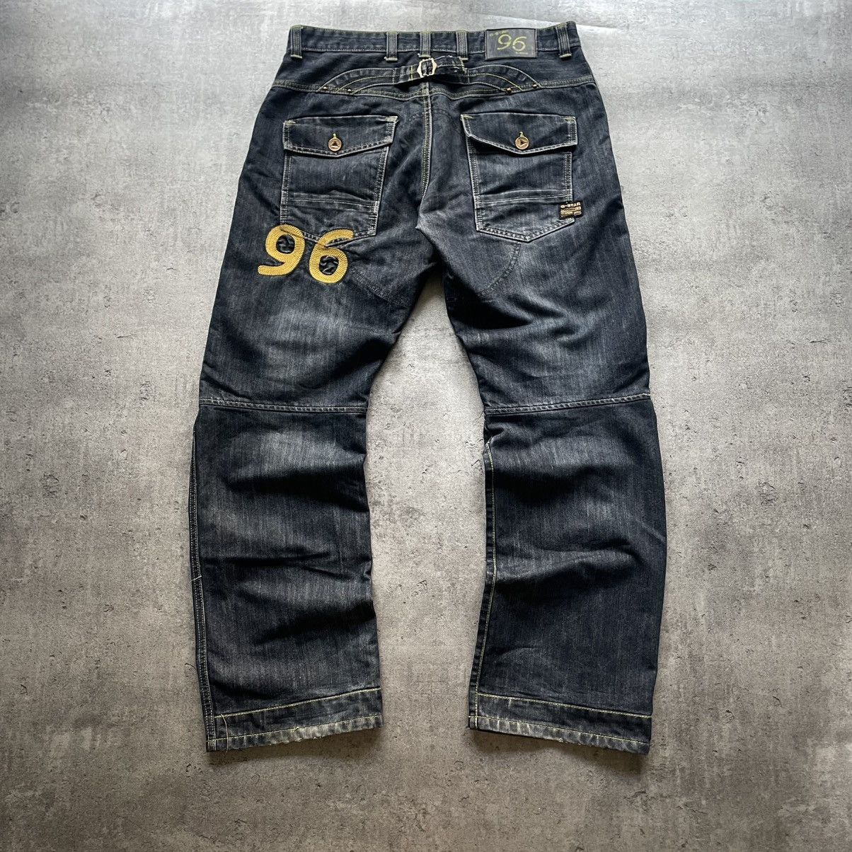 G-Star Vintage 90s G-Star 96 Work Pants Pocket Logo Size US 34 / EU 50 - 1 Thumbnail
