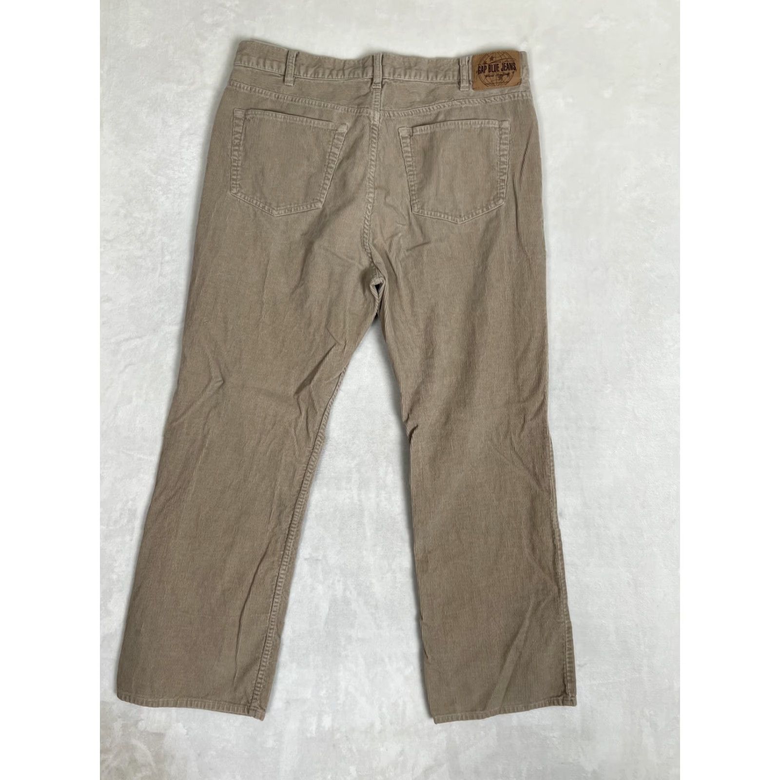 Gap VINTAGE Gap Corduroy Bootfit Bootcut Jeans Mens 34x30 Beige 1969 Gap Factory Regular 100% Cotton Zip Fly Men’s Pants Size US 34 / EU 50 - 5 Thumbnail