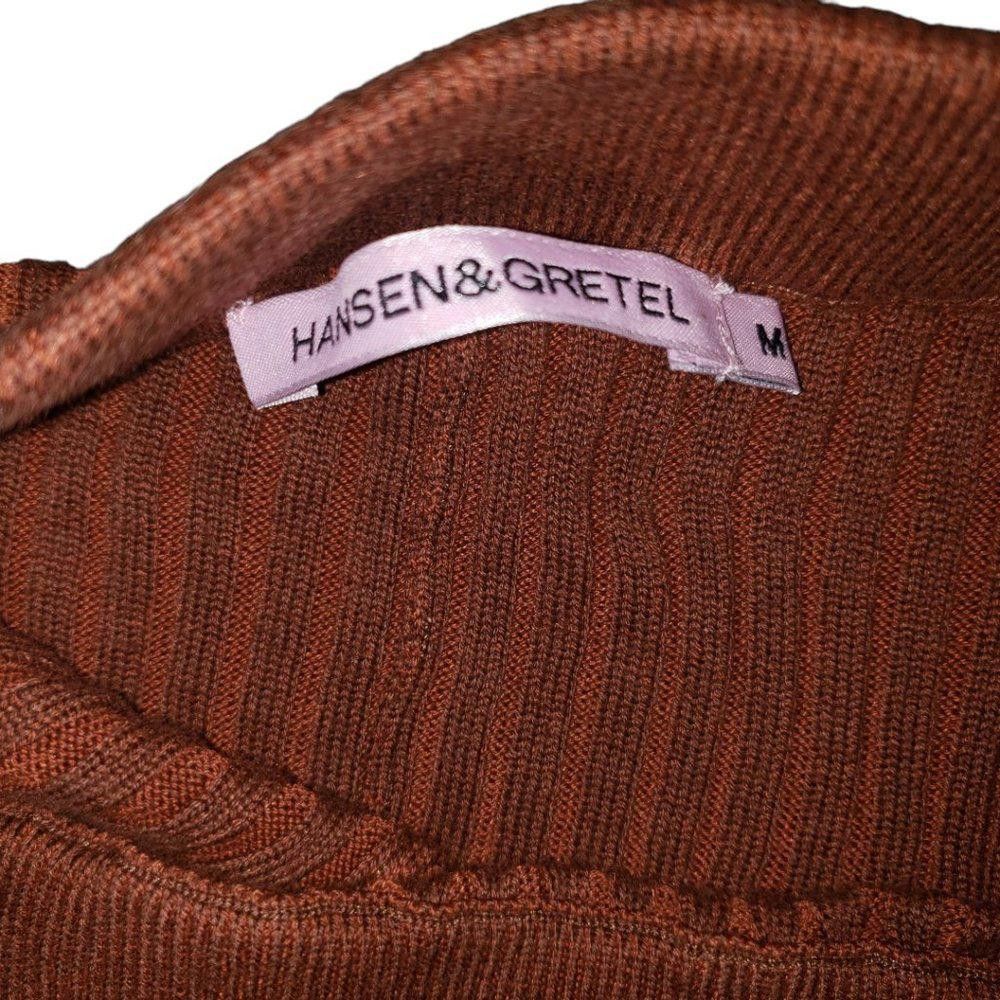 Designer CT484a Hansen & Gretel Long Ribbed Sweater Skirt M Size 32" / US 10 / IT 46 - 4 Thumbnail