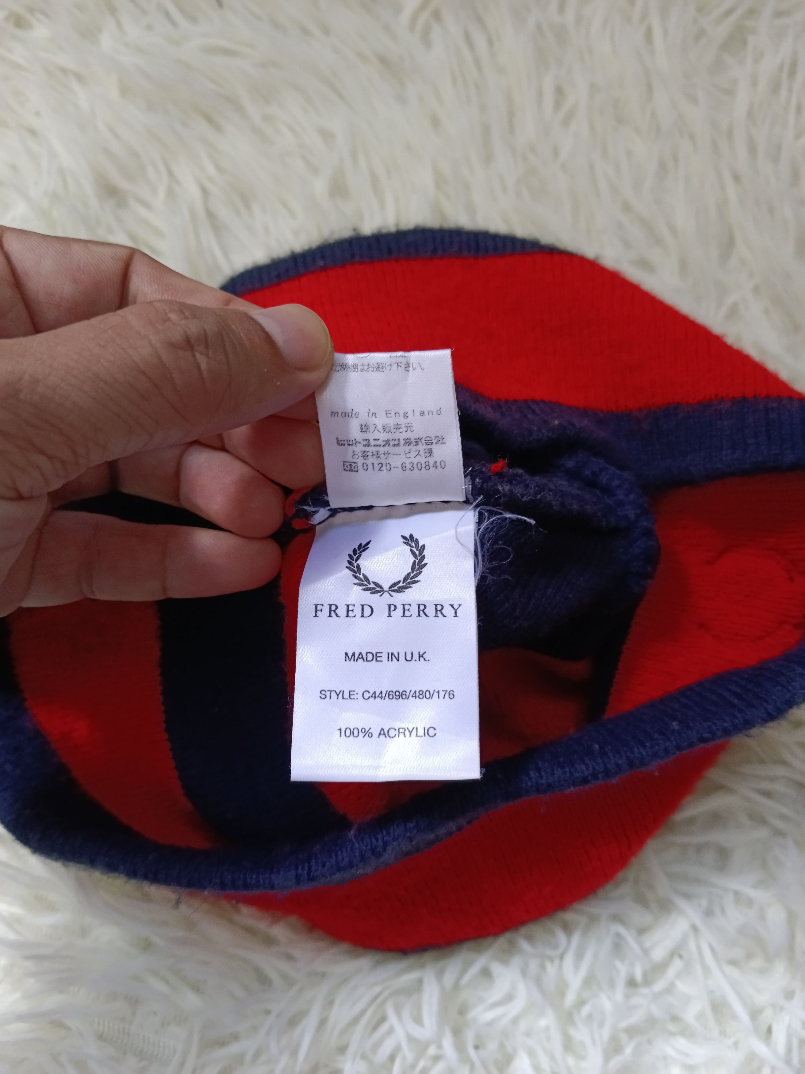 Fred Perry FRED PERRY STRIPE BEANIE Size ONE SIZE - 4 Thumbnail