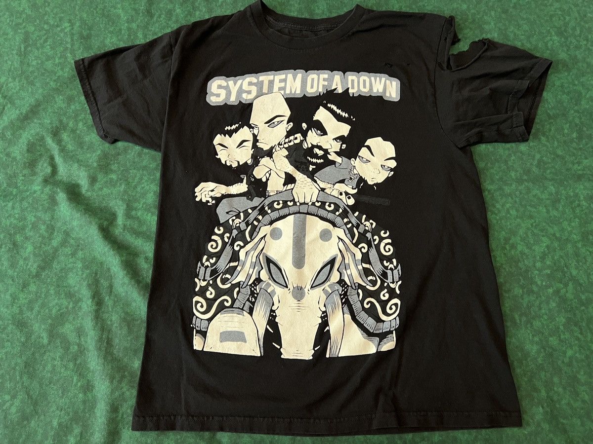 Band Tees × Vintage Vintage System Of A Down SOAD Andy, Serj Daron Savo Aerials Size US L / EU 52-54 / 3 - 1 Thumbnail