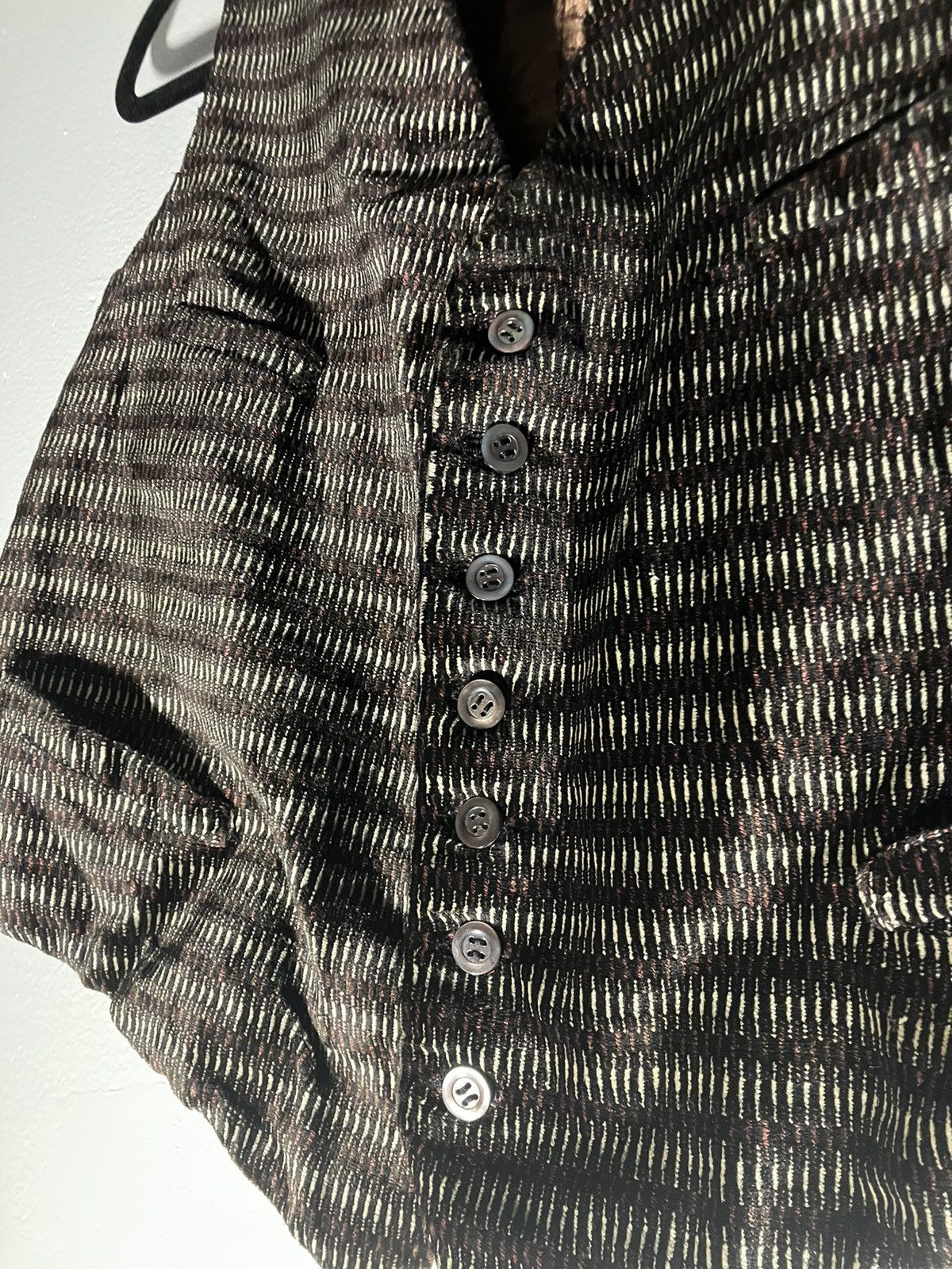 Other 1940s Patterned Satin Waistcoat Size 40R - 2 Thumbnail
