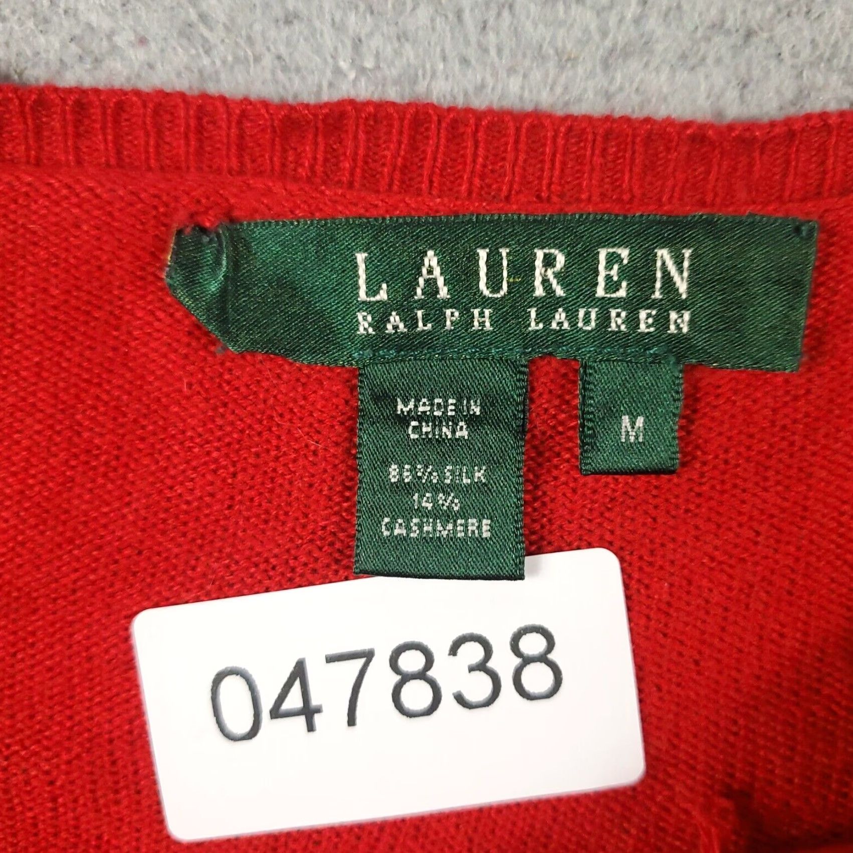 Ralph Lauren Ralph Lauren Sweater Womens Medium Red Knit Pullover Long Sleeve Crew Neck Casual Sports Size M / US 6-8 / IT 42-44 - 8 Thumbnail