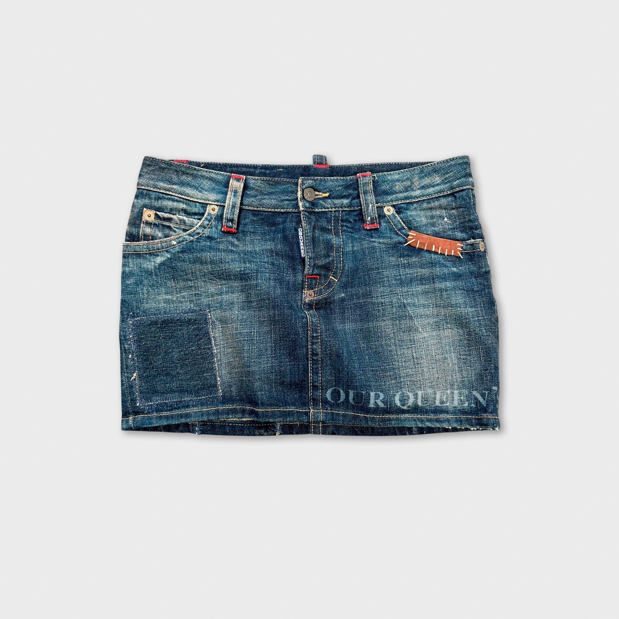 Dsquared2 Dsquared2 Vintage Lady Denim Skirt Size 30" / US 8 / IT 44 - 1 Thumbnail