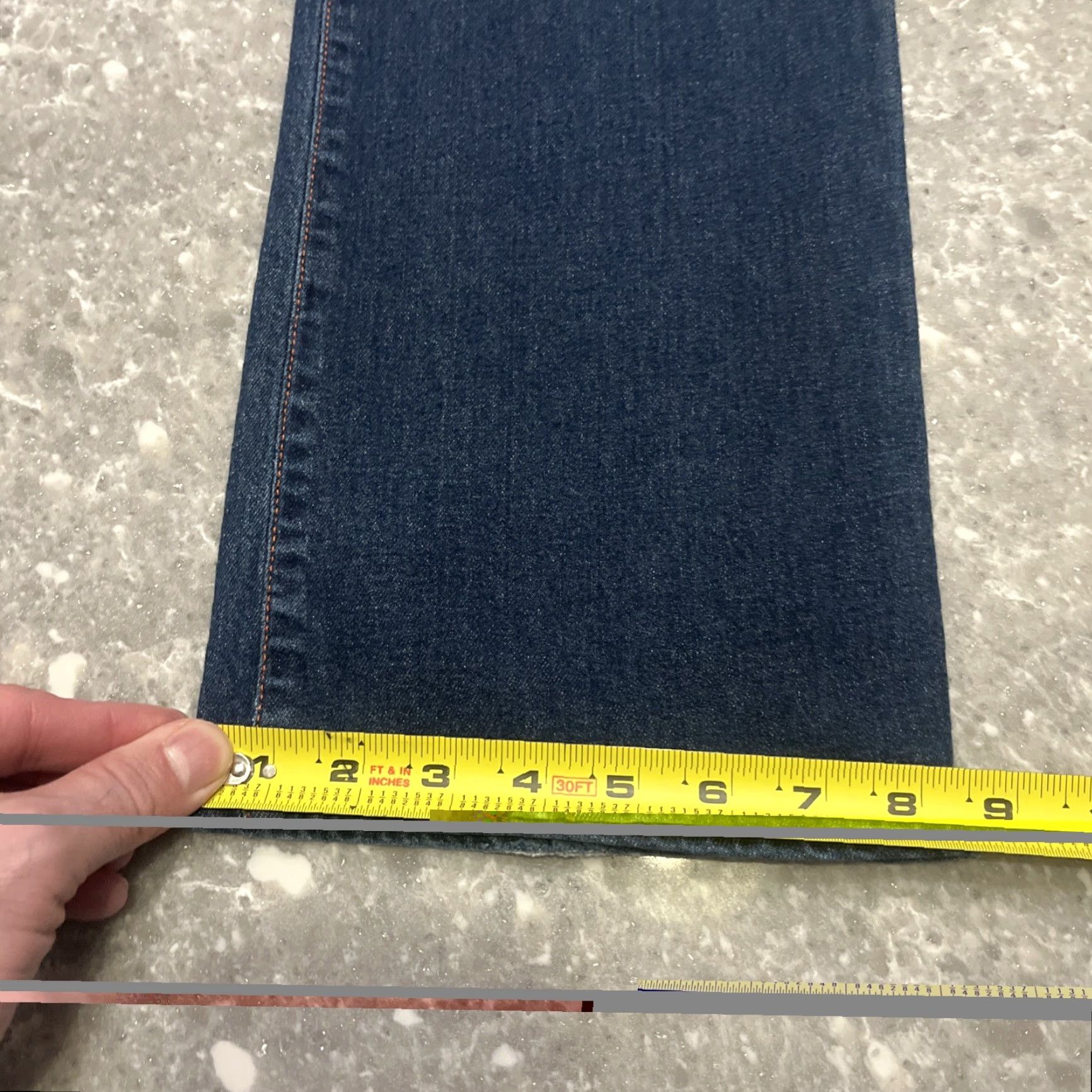 Denime AG Adriano Goldschmied The Rider Denim Blue Jeans 32x30 Women's Regular Fit Distressed Straight Jeans Size 24" / US 00 / IT 34 - 6 Thumbnail
