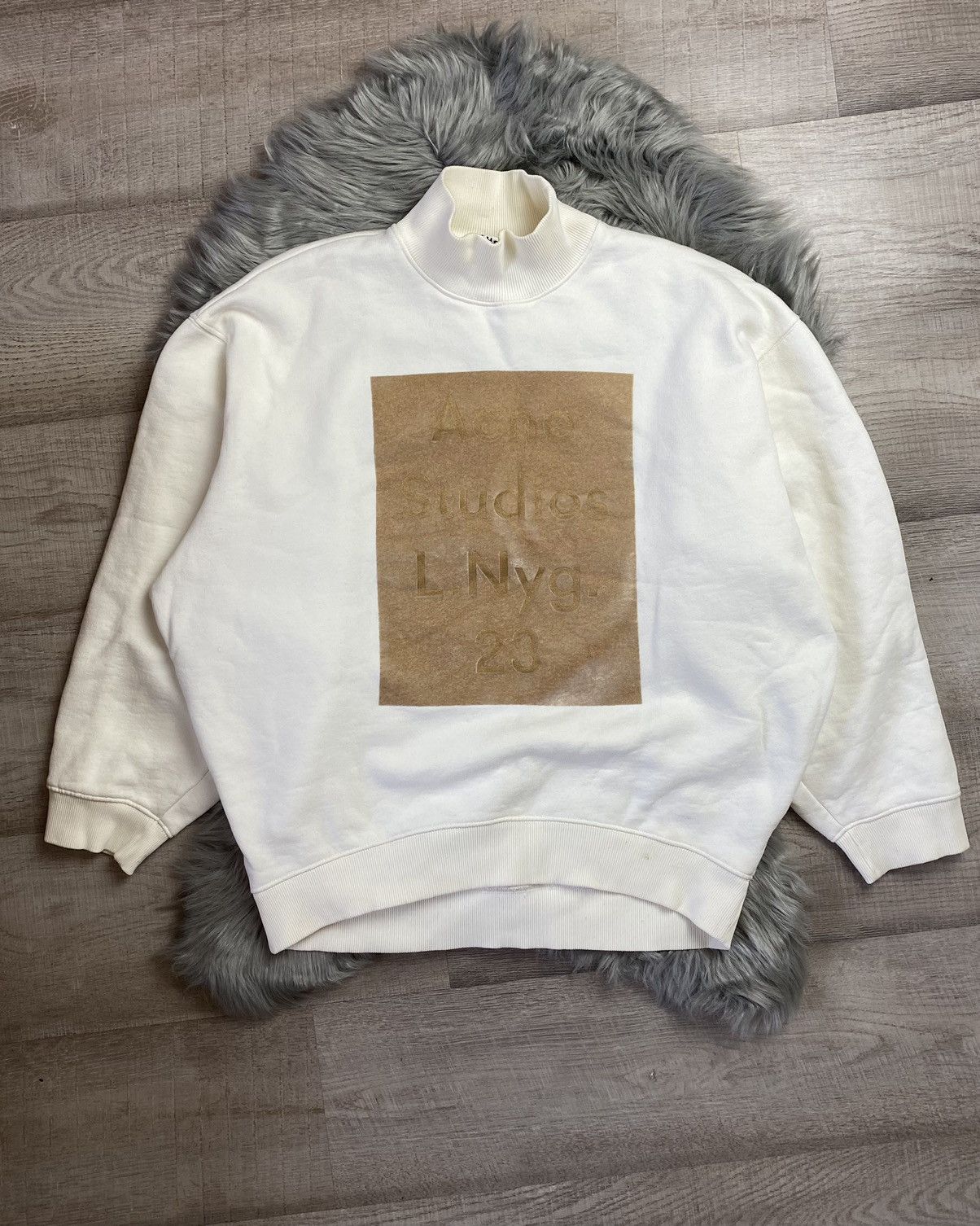 image of Acne Studios Beta Flock Paw14 in White, Men's (Size Medium)