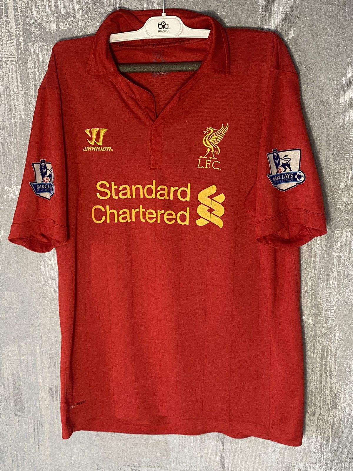 Vintage 2013 Vintage Warriors Liverpool Soccer Jersey #8 Gerrard Size US L / EU 52-54 / 3 - 1 Thumbnail
