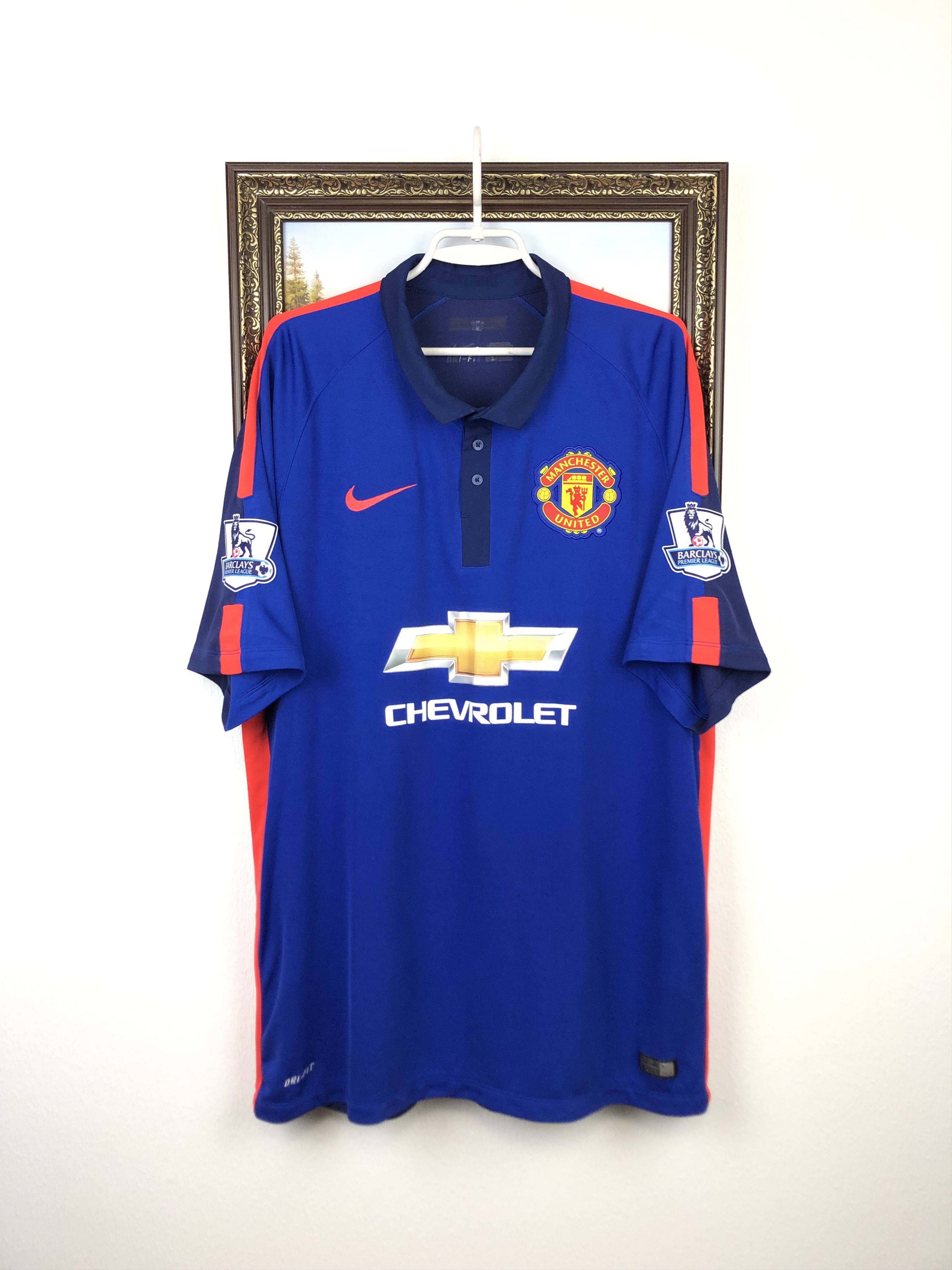 Nike Manchester United football shirt 2014 Soccer Nike Jersey Size US XXL / EU 58 / 5 - 1 Thumbnail