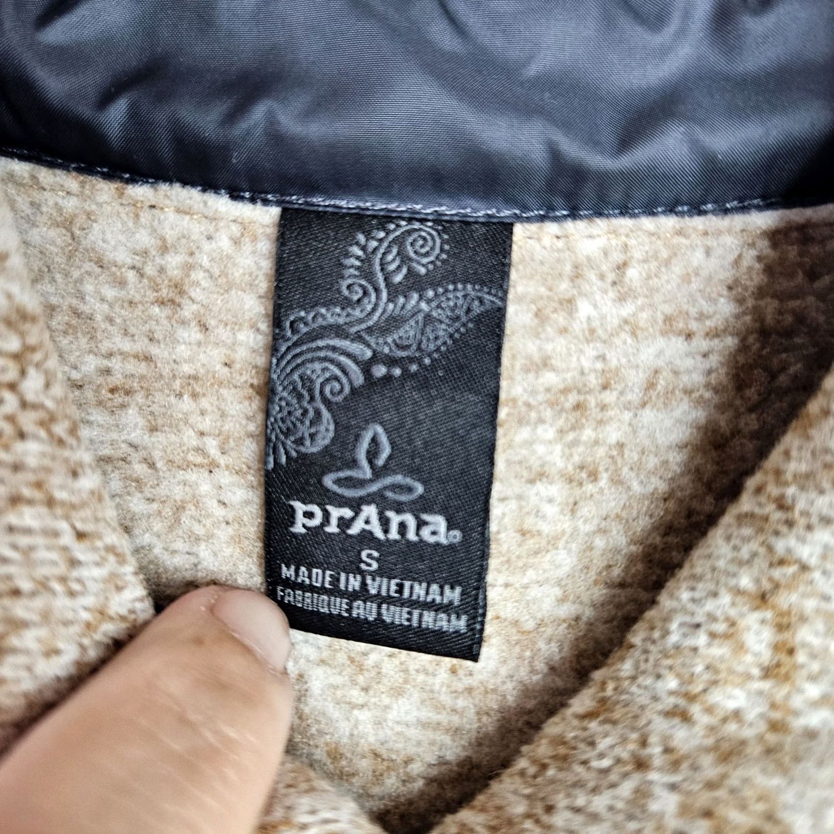 Prana prAna Tri Thermal Shaket Women's Button Up Jacket S Beige Polyester Zip Long Sleeve Size S / US 4 / IT 40 - 5 Thumbnail