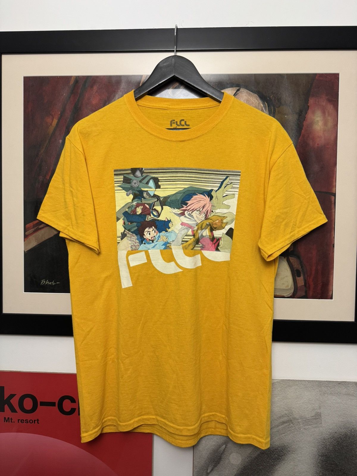 Anime Rare Japanese Anime Fooly Cooly FLCL Promo Tee Manga Series Size US M / EU 48-50 / 2 - 1 Thumbnail