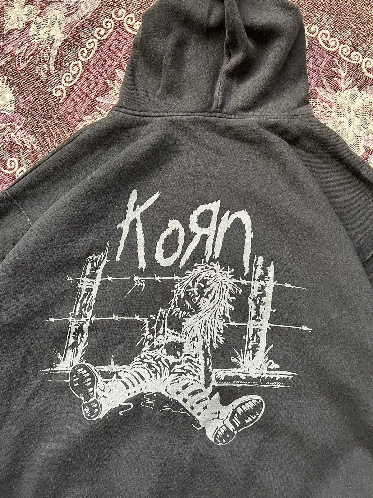 Band Tees × Vintage VERY RARE 90s Vintage Korn Hoodie Size US XL / EU 56 / 4 - 1 Thumbnail