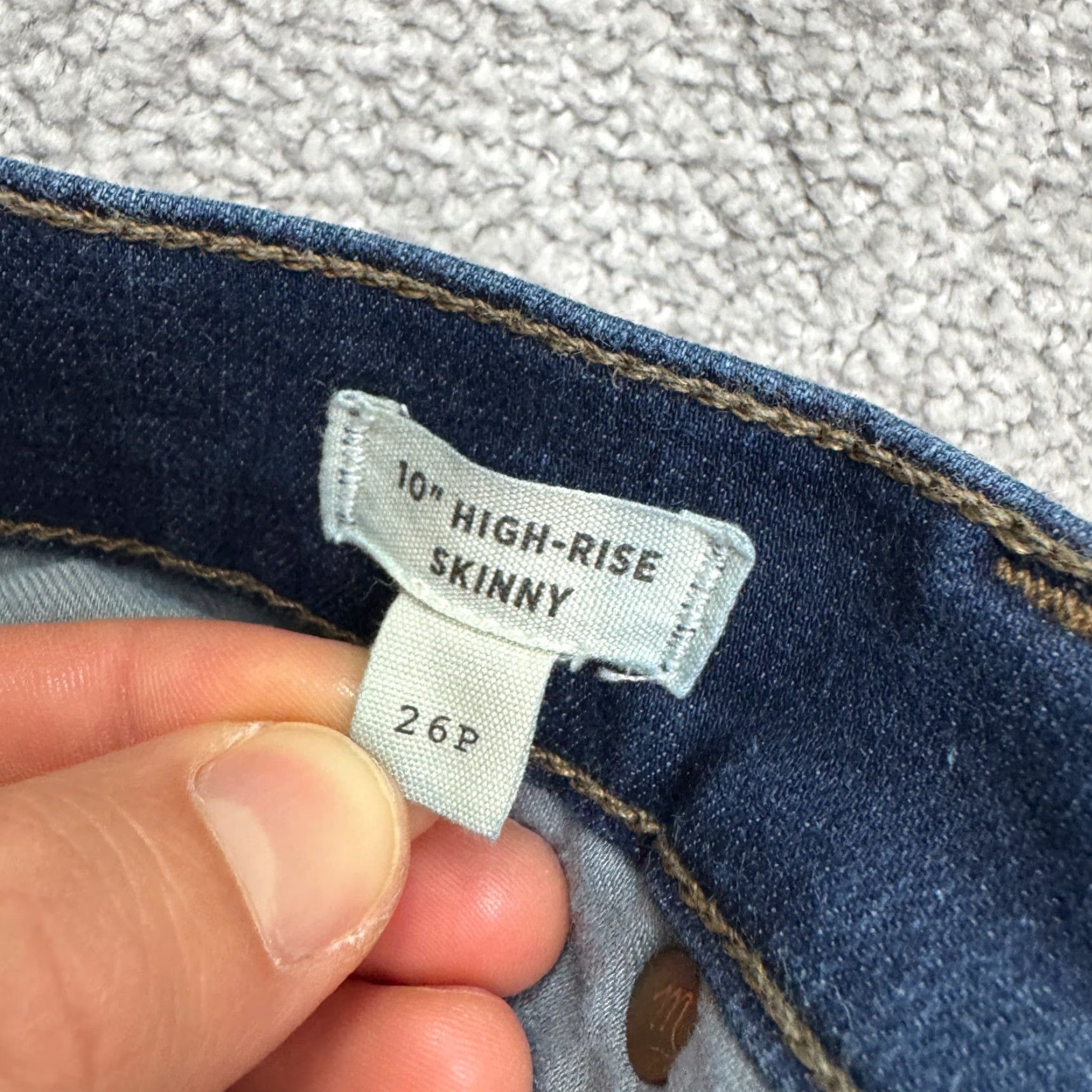 Madewell VINTAGE Madewell Women's Skinny Jeans 10" High Rise 25 Inseam Medium Wash Blue Stretch Size 26" / US 2 / IT 38 - 7 Thumbnail