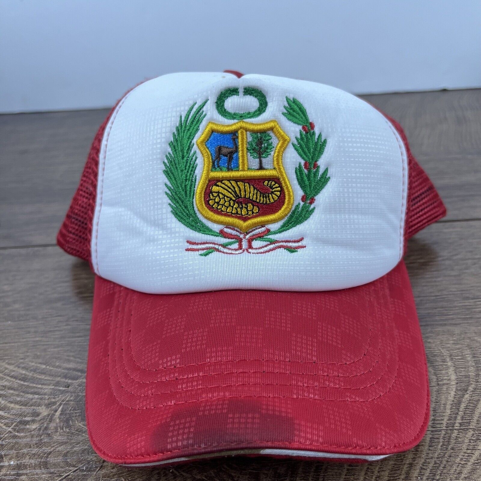 Other Peru Hat Peru Snapback Hat Adjustable Hat Red Hat Adult Fit Size ONE SIZE - 2 Thumbnail