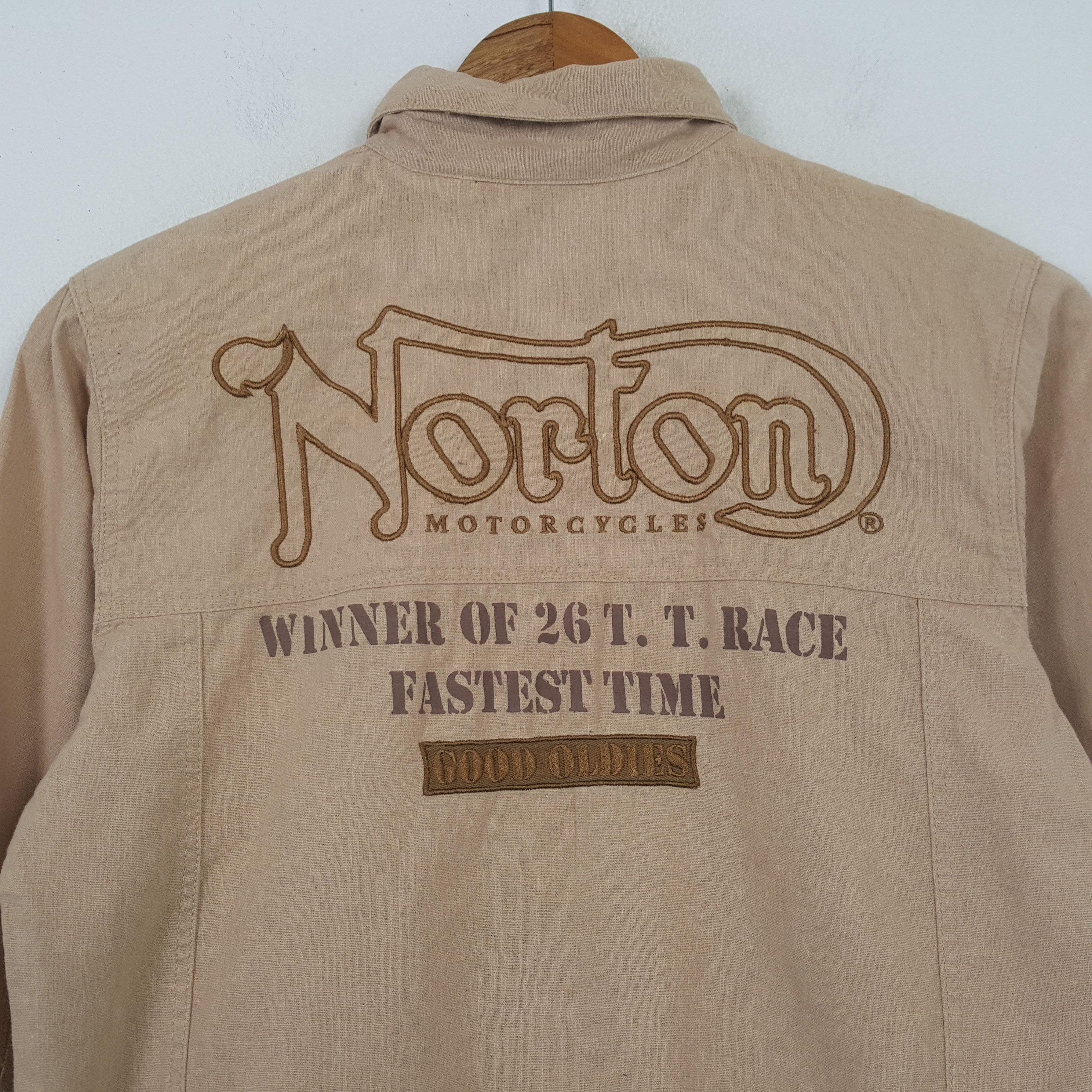 Norton × Vintage Vintage NORTON MOTORCYCLES Racing Style Jacket C293N9 Size US M / EU 48-50 / 2 - 2 Thumbnail