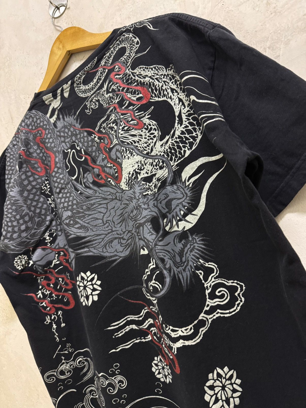 Japanese Brand 2000s Sukajan Dragon Japanese Cultural Tee Size US L / EU 52-54 / 3 - 2 Thumbnail