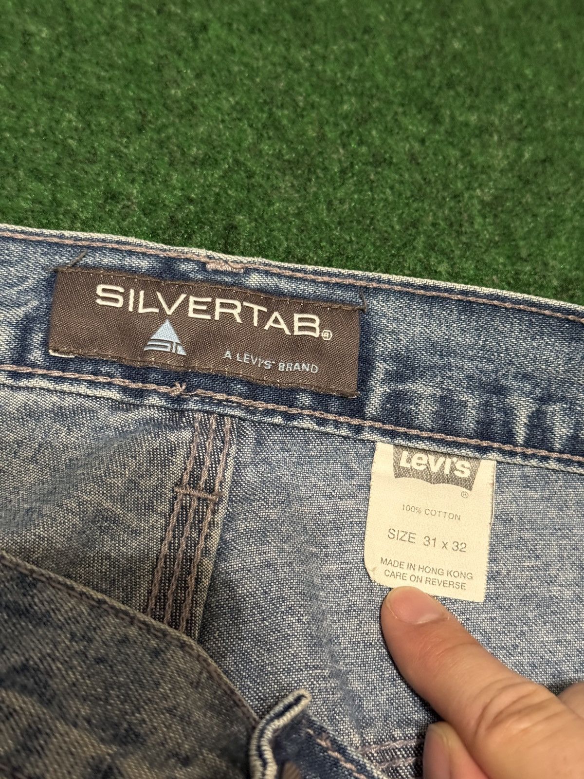 Levi's Vintage Clothing Vtg 90s Silvertab Levis Carpenter Baggy Skater Grunge Jeans Size US 31 - 4 Thumbnail