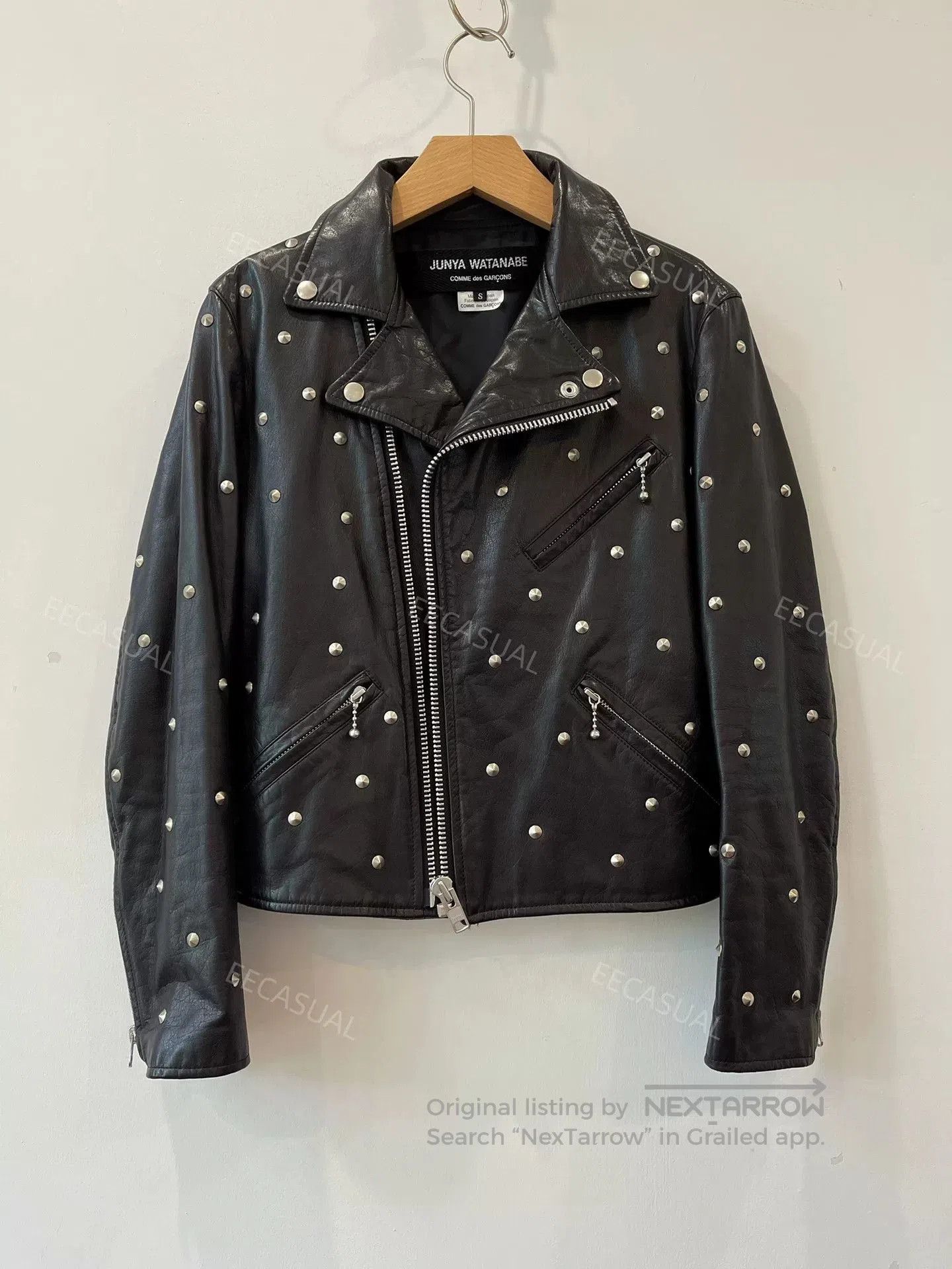 Junya Watanabe Junya Watanabe Black Studded Leather Jacket. Size US S / EU 44-46 / 1 - 1 Thumbnail