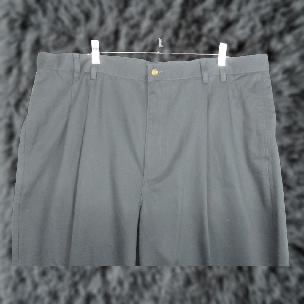 Jos. A. Bank Jos. A. Bank Pants Mens 42x30 Black Cotton Pleated Chino Classic Fit Dress Size US 42 / EU 58 - 1 Thumbnail