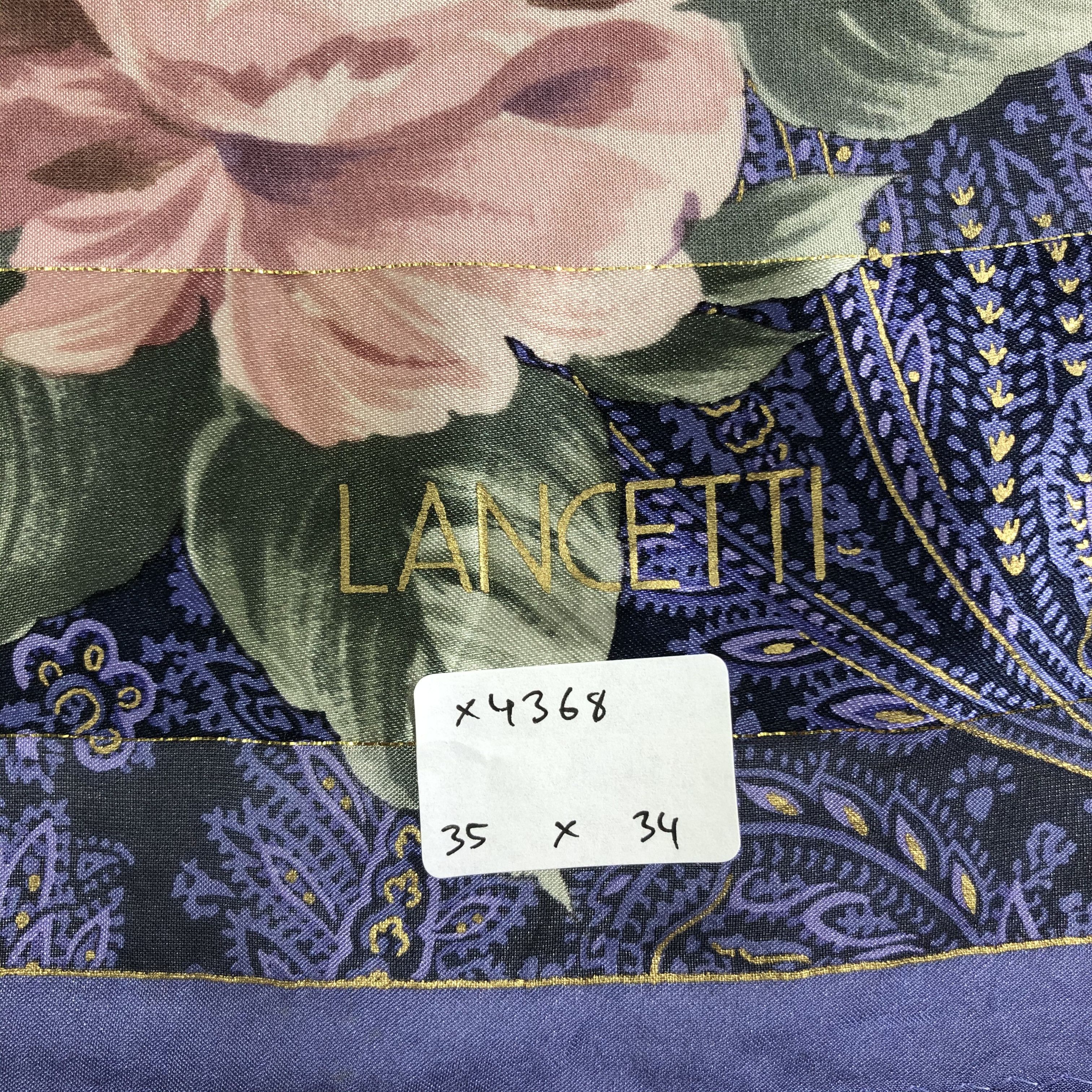 Lui di Lancetti × Vintage Vintage Lui De Lancetti Silk Scarf Size ONE SIZE - 7 Thumbnail