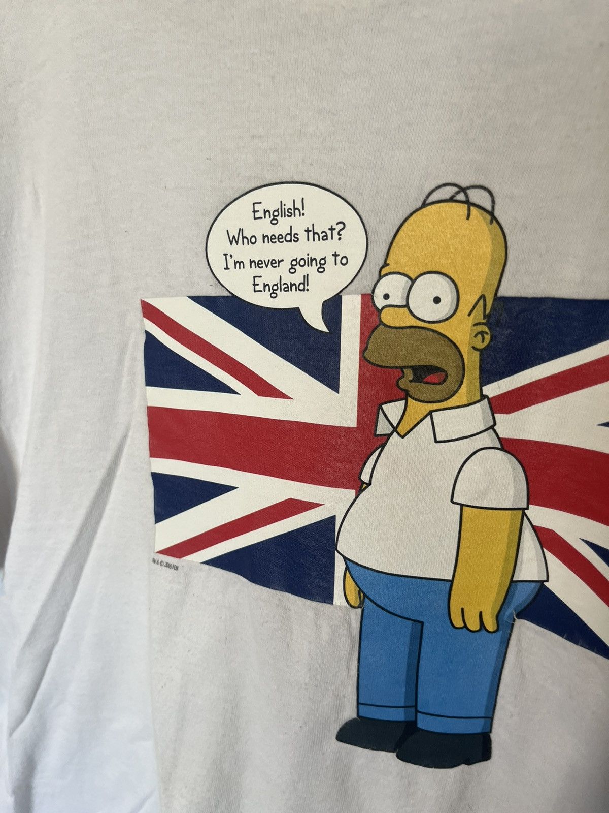 The Simpsons Vintage 2000’s DIY Simpsons Homer British English Homer tee Size US XXL / EU 58 / 5 - 4 Thumbnail