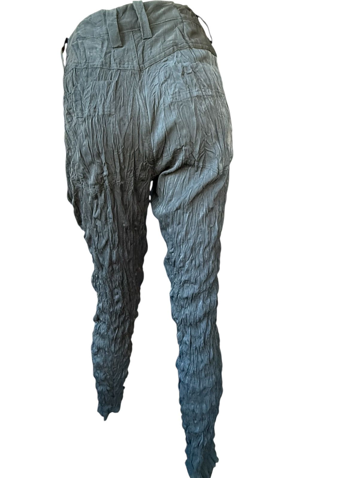 Issey Miyake Vintage 90’s Issey Miyake black crinkle trousers Size Small Size 29" - 2 Thumbnail
