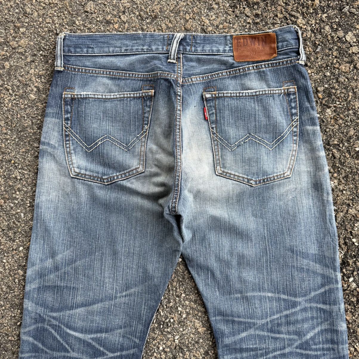 Edwin VINTAGE EDWIN FADED RIPPEP JEAN DENIM PANTS Size US 36 / EU 52 - 10 Thumbnail