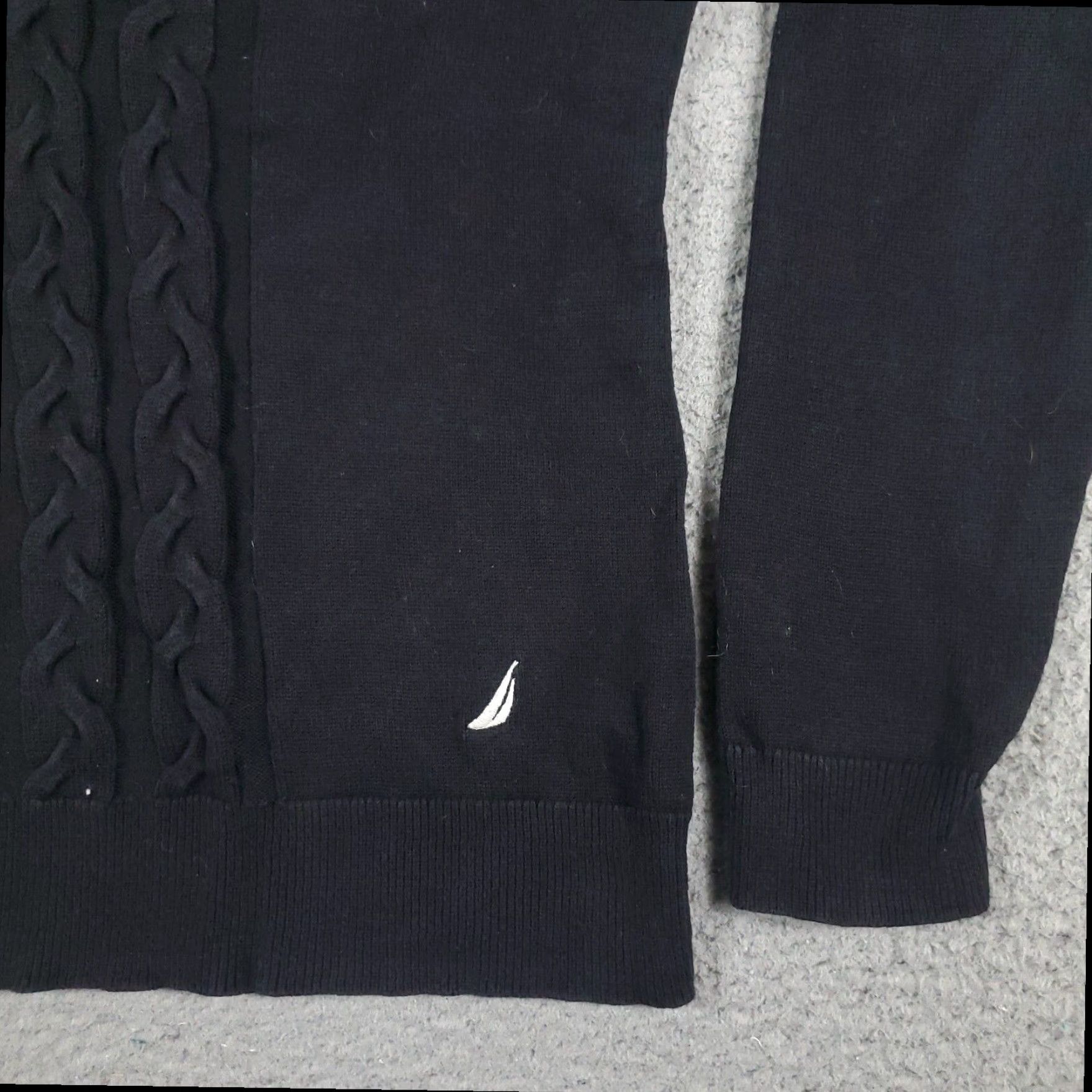 Nautica Nautica Pullover Sweater Women's Large Black Crew Neck Long Sleeve Size L / US 10 / IT 46 - 4 Thumbnail
