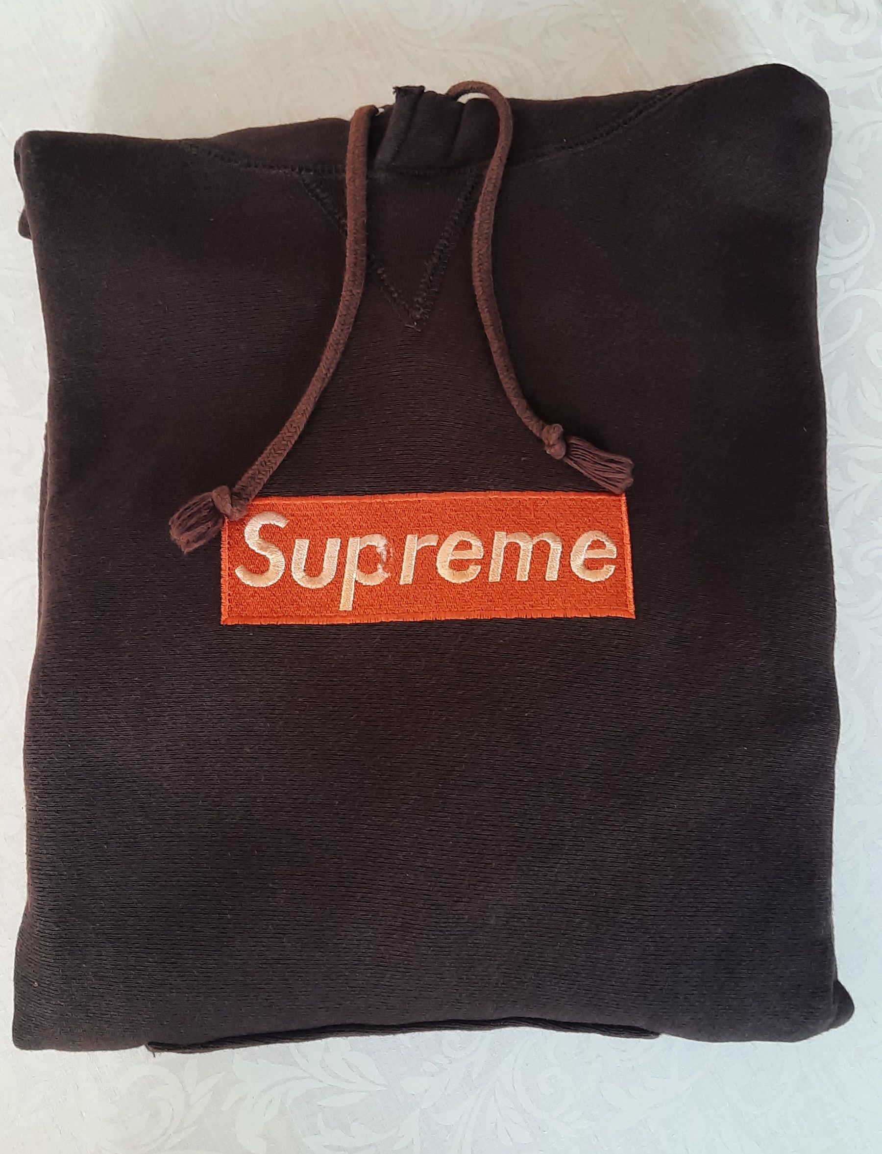 Supreme Brown Box Logo Hoodie | Grailed