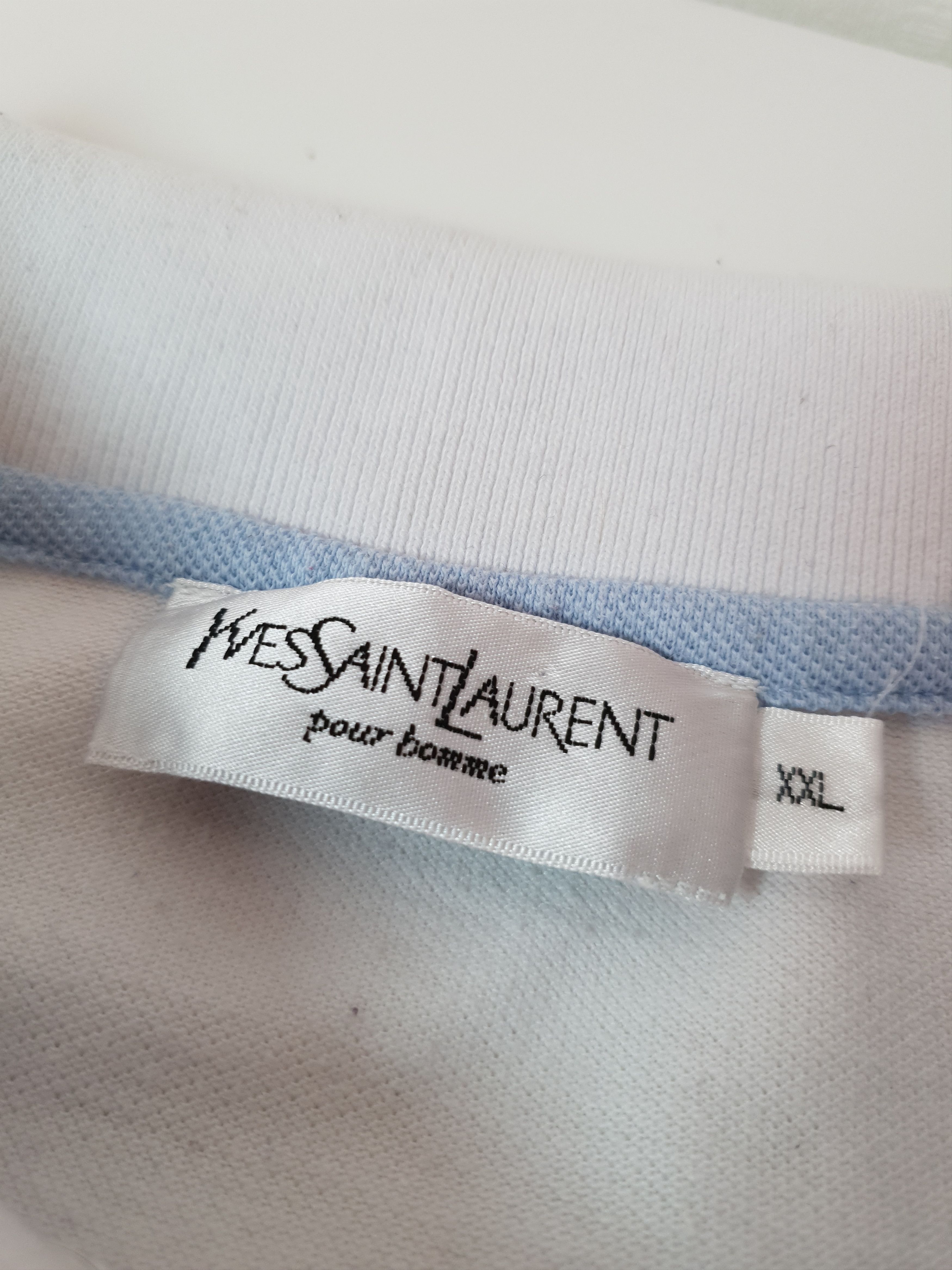Yves Saint Laurent Polo t-shirt mens Yves Saint Laurent White Polo Size XXL YSL Size US XXL / EU 58 / 5 - 10 Thumbnail