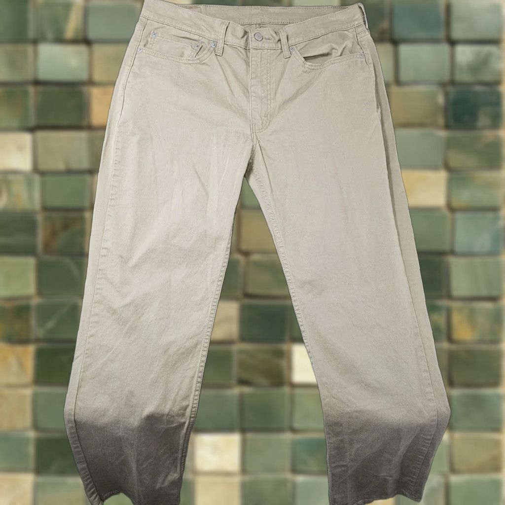 Levi's Levi's 514 Jeans Mens 36x32 Straight Leg Denim Casual Pants Beige 5-Pocket Design Zip Fly Mens Jeans Styles Vintage: No Size US 36 / EU 52 - 1 Thumbnail