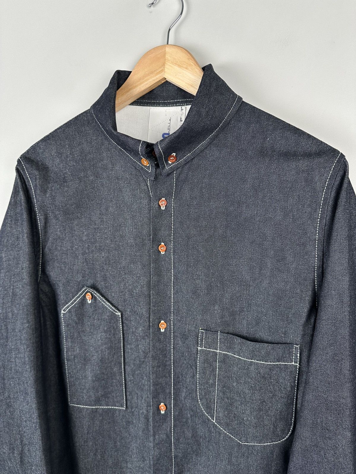 Nigel Cabourn Arn Mercantile Nigel Cabourn Denim Shirt Button Up Size US L / EU 52-54 / 3 - 5 Thumbnail