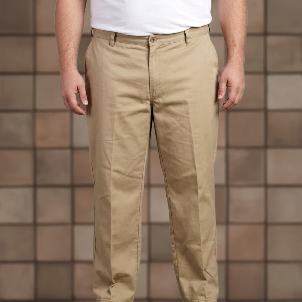 Dickies Genuine Dickies Chino Pants Mens 42x30 Beige Flat Front Casual Trousers EUC Size US 42 / EU 58 - 1 Thumbnail
