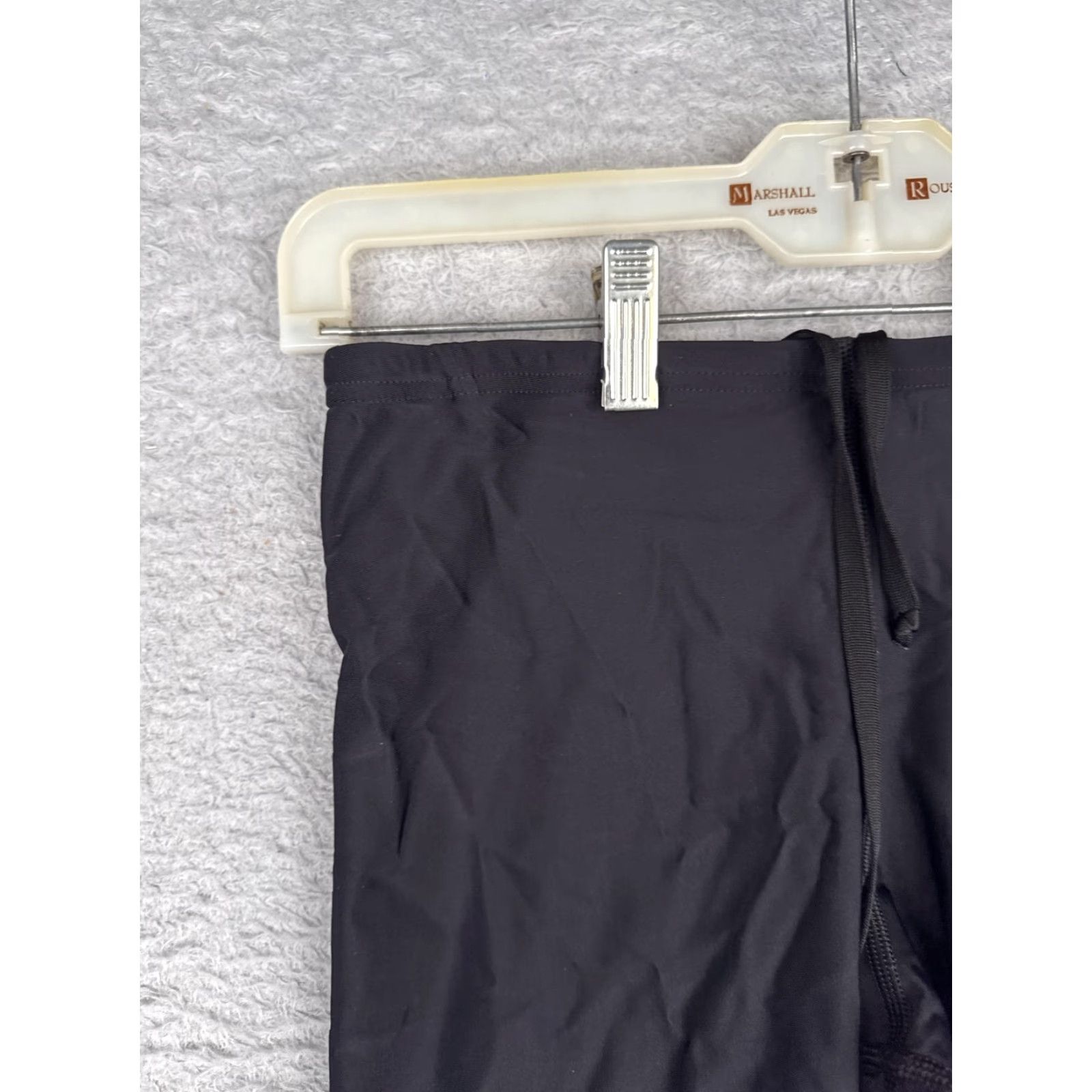 Speedo Speedo Shorts Mens 28 Black PowerFLEX Eco Swim Jammers Drawstring Training Logo Bottom Jammer Mens Black 28 PowerFLEX Eco Speedo Logo Knee-length Size US 28 / EU 44 - 4 Thumbnail