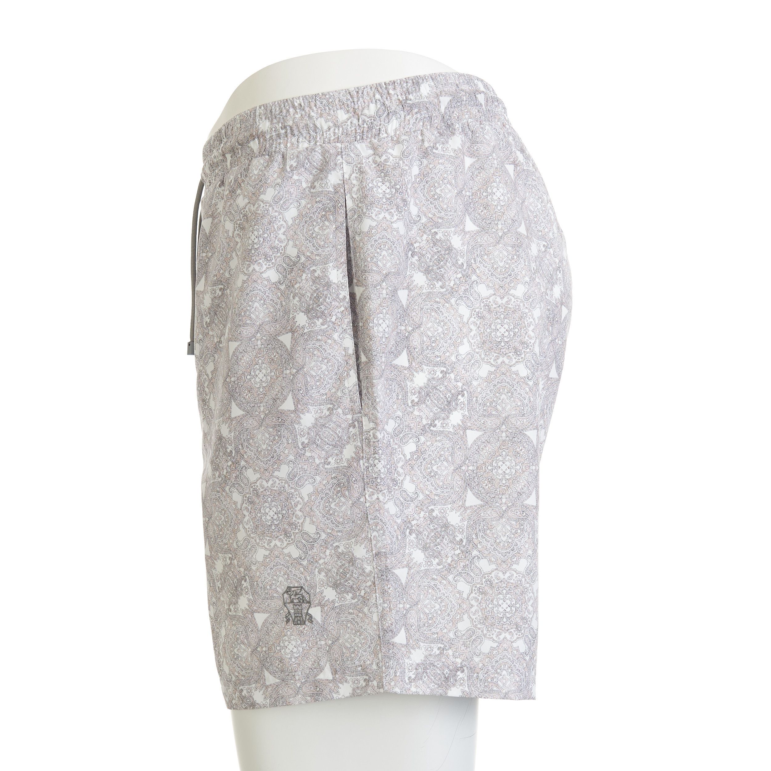 Brunello Cucinelli Swim Shorts With Paisley Print & Logo Embroidery Size M Size US 30 / EU 46 - 6 Thumbnail