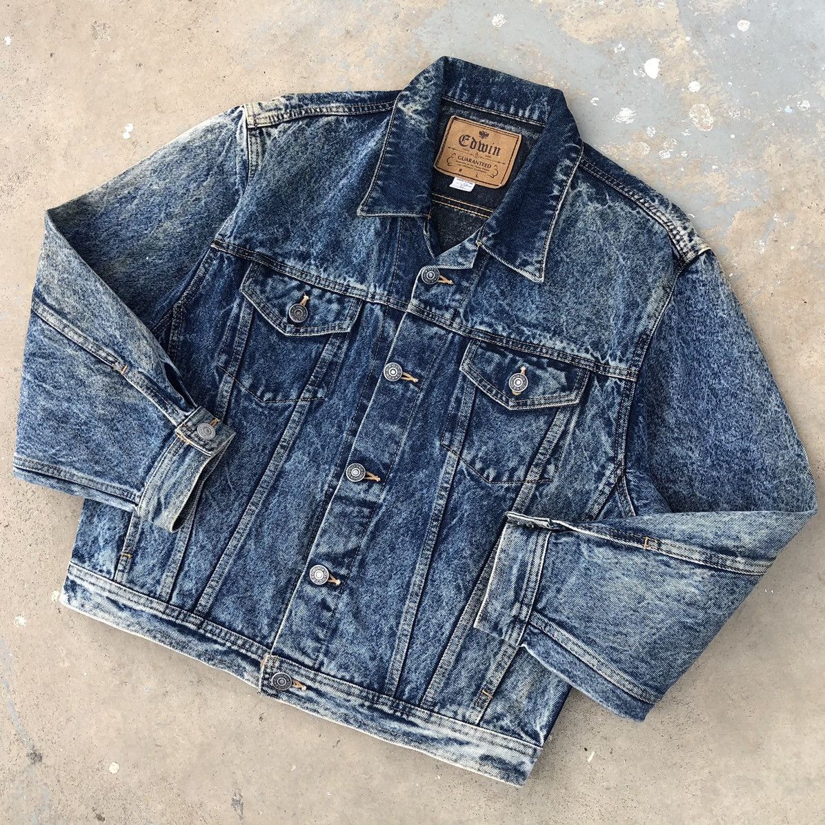 Edwin Vintage Edwin Asid Wash Trucker Denim Jacket Size US M / EU 48-50 / 2 - 9 Thumbnail