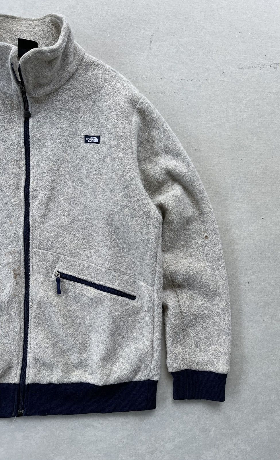 The North Face Vintage The North Face Logo Fleece Jacket Zip Up Size L / US 10 / IT 46 - 8 Thumbnail
