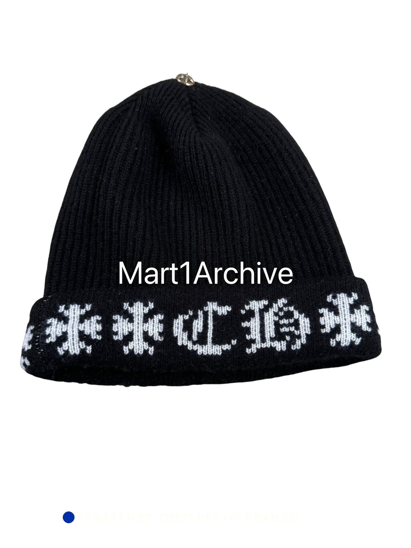 Chrome Hearts Cashmere Star Button Beanie in Black Size ONE SIZE - 1 Thumbnail