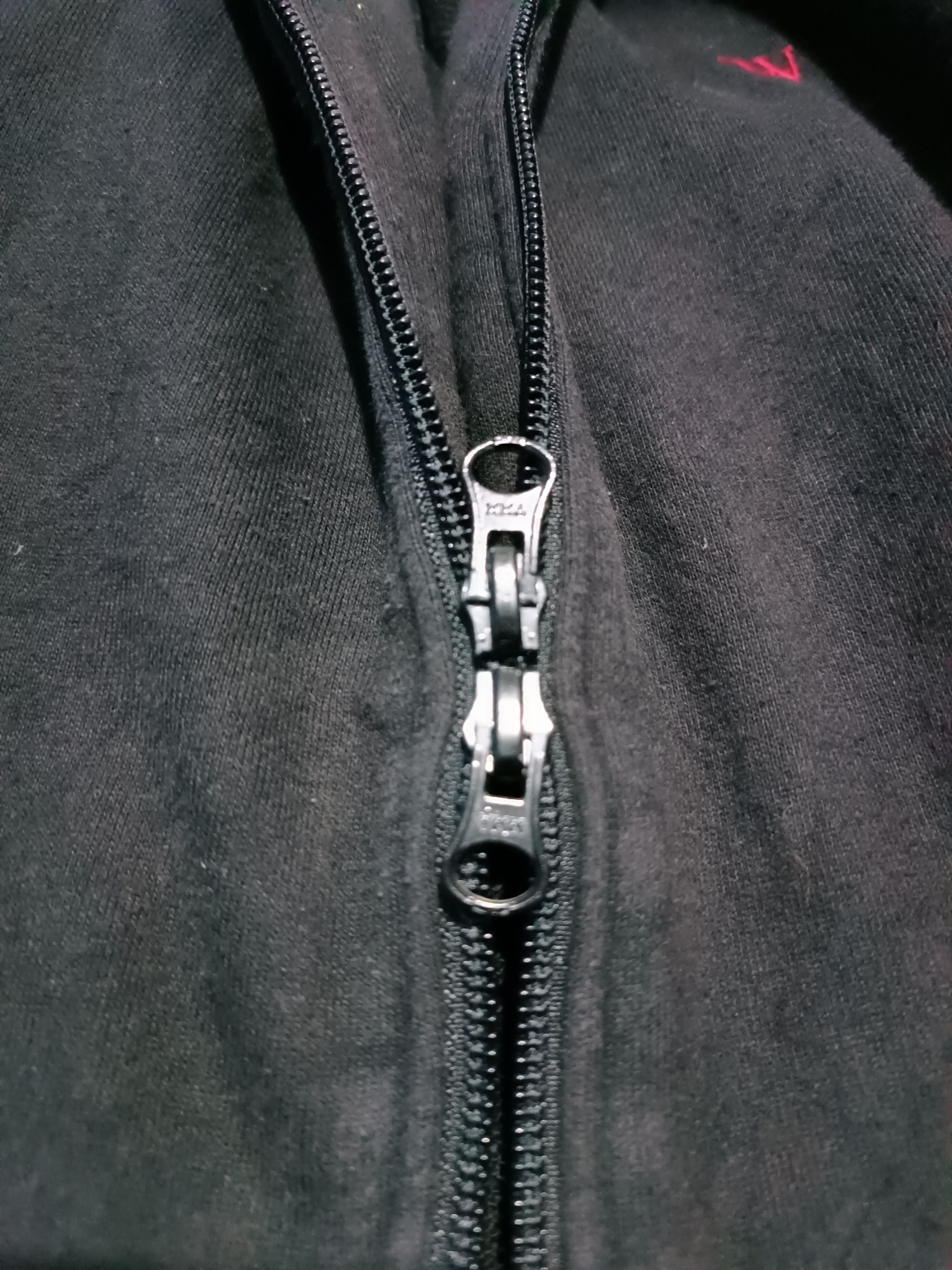 Vintage Comme Ca Walk Sweater Hoodie Fur Double Zipper