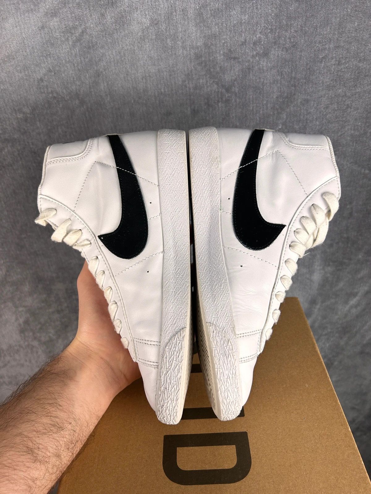 Nike Nike Blazer Mid classic sneakers with black swoosh Size US 8 / IT 38 - 7 Thumbnail