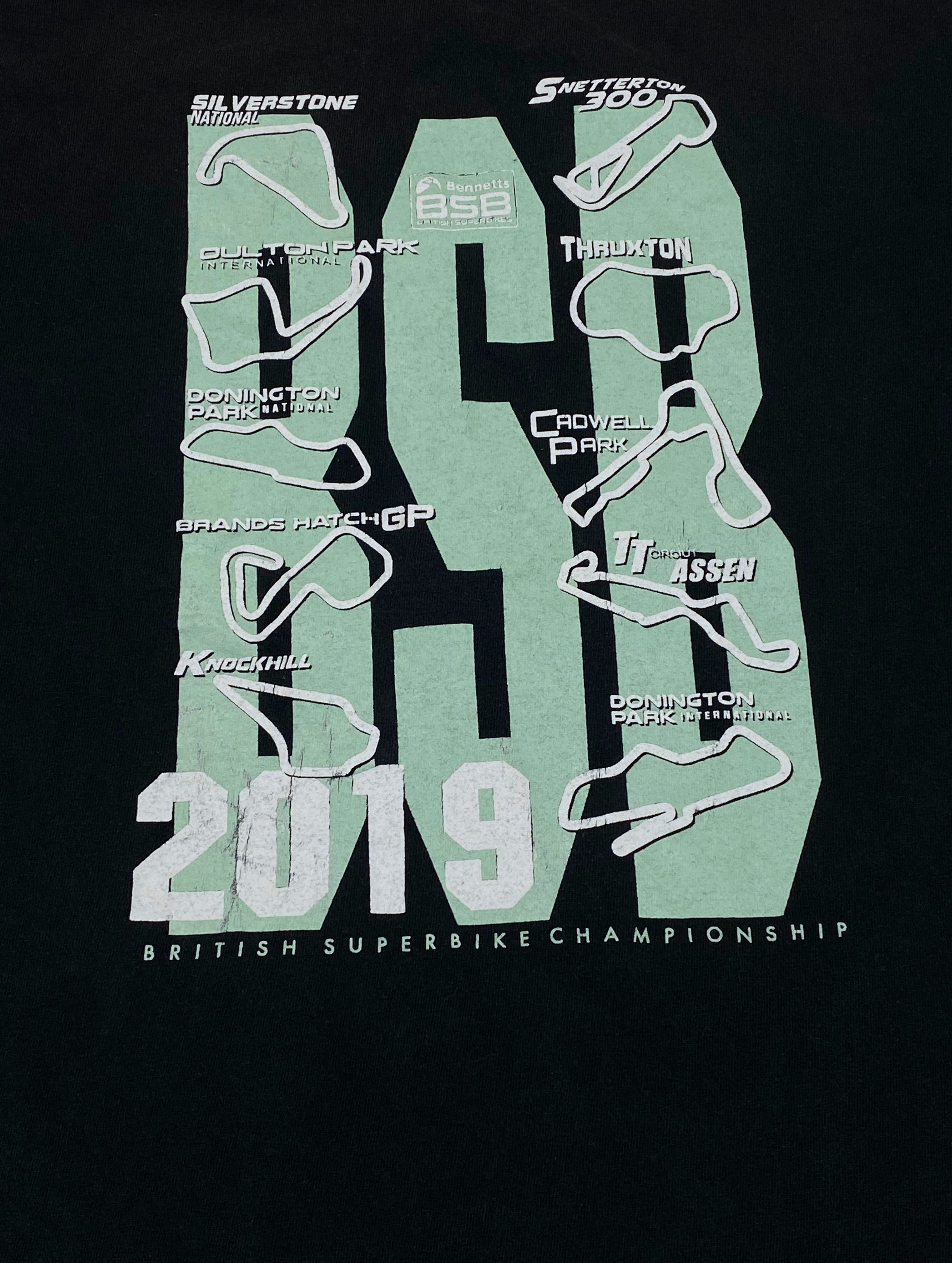 Vintage Vintage BSB British Superbike Faded T-Shirt Y2k Suzuki M617 Size US S / EU 44-46 / 1 - 7 Thumbnail