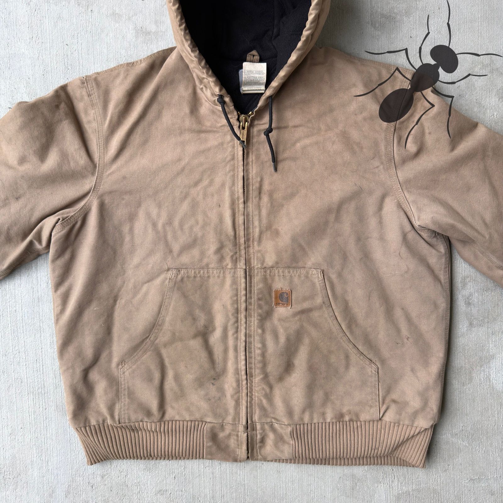 Carhartt × Vintage Carhartt J130 SDL brown hooded work wear jacket Size US L / EU 52-54 / 3 - 3 Thumbnail
