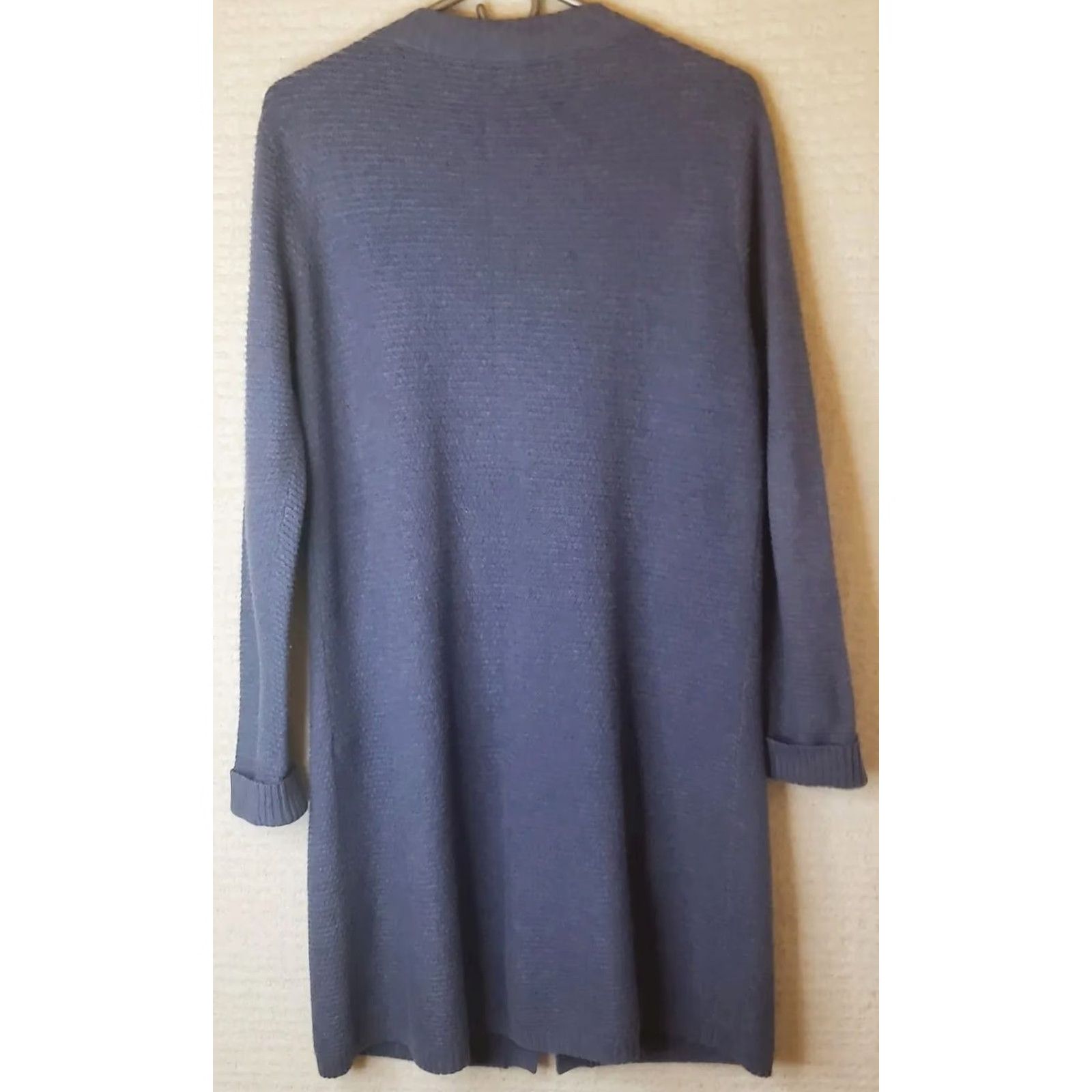 J. Jill J. Jill Women's S Cardigan Sweater Long Sleeve V-Neck Blue Pockets Button Front Knit Size S / US 4 / IT 40 - 6 Thumbnail