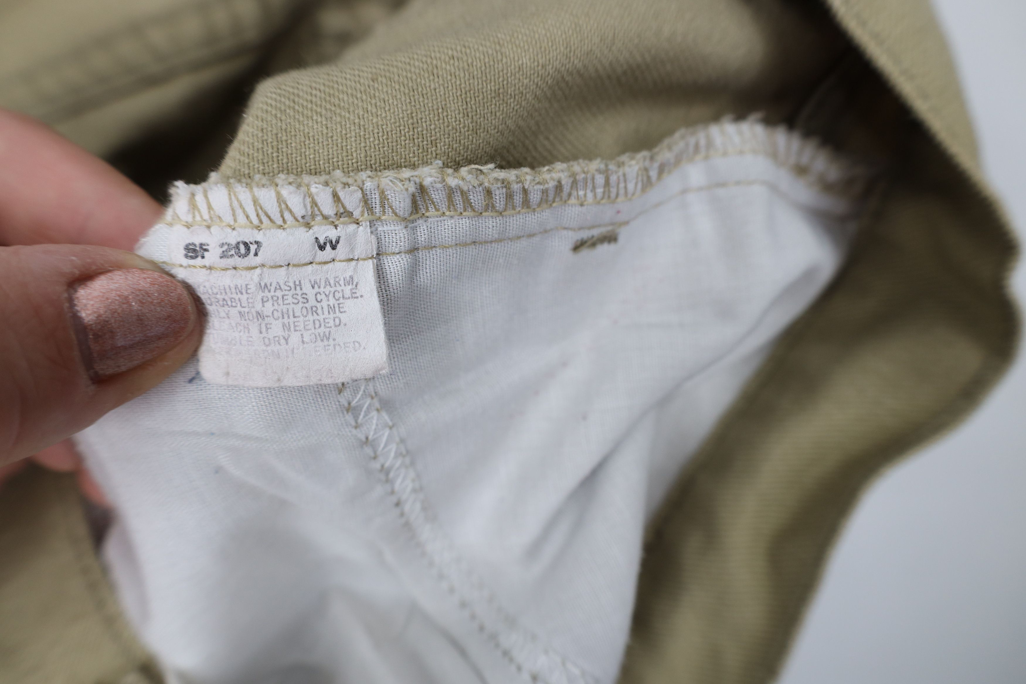 Levi's Vintage 80s Levis 505 Regular Straight Leg Jeans Beige USA Size US 30 / EU 46 - 7 Thumbnail