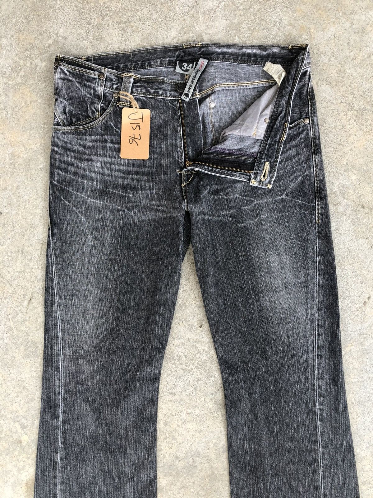 If Six Was Nine Y2k Levi’s Engineered Flared Jeans Distressed Bootcut Size US 34 / EU 50 - 3 Thumbnail