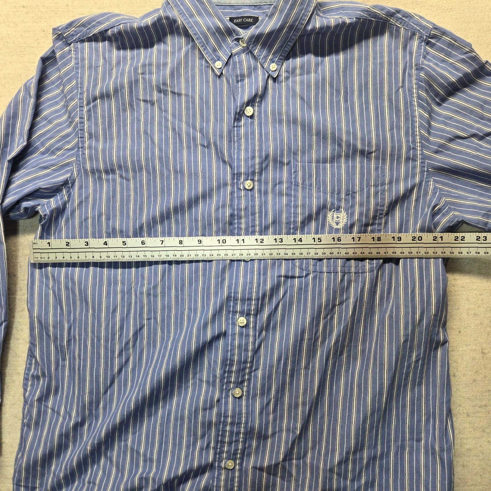 Chaps CHAPS Blue Long Sleeve Button-Up Shirt Adult Men's Large Size US L / EU 52-54 / 3 - 4 Thumbnail